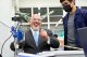 MP Nadhim Zahawi Secretary of State for Education visit to Aston University Birmingham.